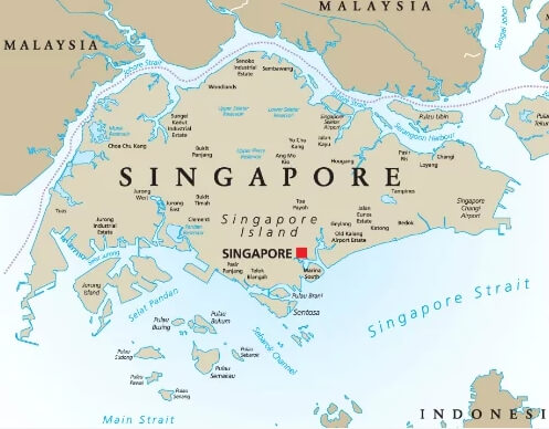 Hình ảnh bản đồ Singapore